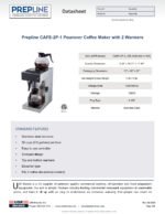 Prepline CAFE-2P-1 Pourover Coffee Maker with 2 Decanters and Warmers - 120V - Image 9