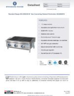 Standard Range SR-CB36-M 36" Gas Countertop Radiant Charbroiler-105,000BTU - Image 7