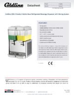 Coldline CBD-2 Double 3 Gallon Bowl Refrigerated Beverage Dispenser with Stirring System - Image 3