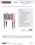 Cookline CC100-SGL Single Deck Full Size Gas Convection Oven with 4" Taller Interior - 54,000 BTU - Image 5