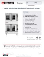 Cookline CC80-DBL Deep Depth Double Deck Full Size Gas Convection Oven - 120,000 BTU - Image 9
