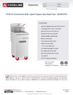 Cookline CF40-LP Commercial 40 lb Liquid Propane Gas Deep Fryer - 90,000 BTU - Image 6