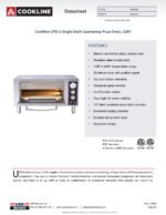 Cookline CPO-1 Single Deck Countertop Pizza Oven, 120V - Image 5