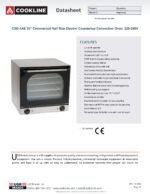 Cookline CSD-1AE 23" Commercial Half Size Electric Countertop Convection Oven, 220-240V - Image 2