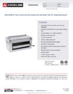 Cookline CSM-36-RM 36" Dual Control Infra-Red Salamander Gas Broiler with 36" Range Mounting Kit - Image 6