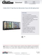 Coldline D8-B 197" Eight Glass Door Merchandiser Freezer with LED Lighting, Black - Image 7
