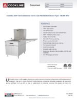Cookline DOF-125 Commercial 125 lb. Gas Flat Bottom Donut Fryer - 90,000 BTU - Image 6