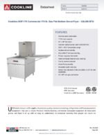 Cookline DOF-170 Commercial 170 lb. Gas Flat Bottom Donut Fryer - 120,000 BTU - Image 6