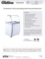 Coldline DP-160-FSG 26" 4-Tub Ice Cream Dipping Cabinet Freezer with Sneeze Guard - Image 4