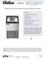 Coldline EIC100 18" 100 lb. Commercial Crescent Ice Machine, Air Cooled - Image 5