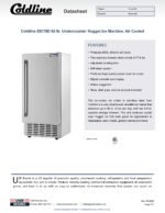 Coldline EIC70D 15" 66 lb. Undercounter Nugget Ice Machine, Air Cooled - Image 9