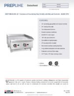 Prepline ENCTGM-24-N/L 24" Commercial Countertop Gas Griddle with Manual Controls - 60,000 BTU - Image 2
