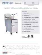 Prepline ENFF300N Commercial 40 lb Natural Gas Deep Fryer - 90,000 BTU - Image 2