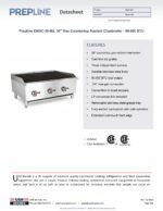 Prepline ENGC-36-N/L 36" Gas Countertop Radiant Charbroiler - 90,000 BTU - Image 2