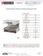Cookline ES23 23" Electric Countertop Broiler Salamander, 220V - Image 2