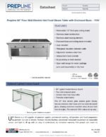 Prepline 60" Four Well Electric Hot Food Steam Table with Enclosed Base and Sliding Doors - 110V - Image 9