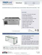 Prepline 60" Four Pan Sealed Well Electric Hot Food Steam Table with Enclosed Base and Sliding Doors - 110V - Image 9