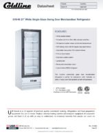 Coldline G10-W 21" Glass Door Merchandiser Refrigerator with LED Lighting, White - Image 8