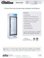 Coldline G15-W 26" White Glass Door Merchandiser Refrigerator with LED lighting - Image 5