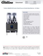 Coldline GRANITA2-MAX Double 2 Bowl Pourover Granita Slush Machine - 6.4 Gallon - Image 7