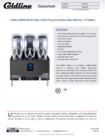 Coldline GRANITA3-MAX Triple 3 Bowl Pourover Granita Slush Machine - 9.6 Gallon - Image 6