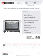 Cookline HCVE-16-120 23" Commercial Half Size Electric Countertop Convection Oven,120V - Image 5
