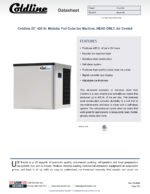 Coldline ICE400T-FA 420 lb. Modular Full Cube Ice Machine, HEAD ONLY, Air Cooled - Image 3