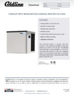 Coldline ICE400T-HA 22" 420 lb. Modular Half Cube Ice Machine, HEAD ONLY, Air Cooled - Image 4
