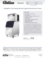 Coldline ICE550M-HA-B445-30 550 lb. Modular Half Cube Ice Machine with 445 lb. Bin, Air Cooled - Image 3