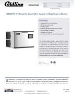 Coldline ICE550T-FA 30" 550 lb. Modular Full Cube Ice Machine, HEAD ONLY, Air Cooled - Image 5