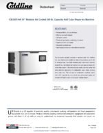 Coldline ICE550T-HA 30" 550 lb. Modular Half Cube Ice Machine, HEAD ONLY, Air Cooled - Image 5