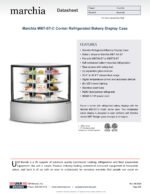 Marchia MBT-ST-C Corner Refrigerated Bakery Display Case - Image 9