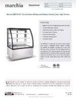 Marchia MBT48 48" Curved Glass Refrigerated Bakery Display Case, High Volume - Image 10