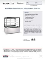 Marchia MBT60-ST 60" Straight Glass Refrigerated Bakery Display Case - Image 10