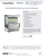 Marchia MDS200 40" Open Air Cooler Grab and Go Refrigerator - Image 5