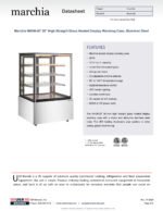 Marchia MH36-ST 36" High Straight Glass Heated Display Warming Case, Stainless Steel - Image 4