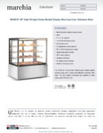 Marchia MH48-ST 48" High Straight Glass Heated Display Warming Case, Stainless Steel - Image 5