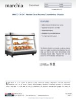 Marchia MHCC136 34" Heated Countertop Display Front, Rear Doors - Image 9