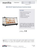 Marchia MHCC186 48" Heated Countertop Display, Front, Rear Doors - Image 9