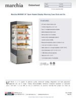 Marchia MHS900 34" Open Heated Display Warming Case Grab and Go - Image 8