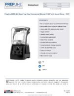 Prepline MIX6-Q64 Quiet Top Commercial Blender 3.5HP with Sound Cover - 110V - Image 4