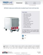 Prepline MPN1812 Undercounter Half Size Non-Insulated Heater Proofer with Clear Door - 120V - Image 5