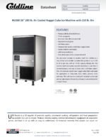 Coldline NU280 26" 280 lb. Commercial Granular Nugget Ice Machine with 110 lb. Ice Bin, Air Cooled - Image 5