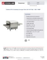 Cookline OV12 Countertop Conveyor Oven with 10.5" Belt - 120V, 1700W - Image 2