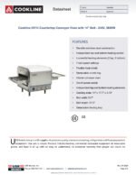 Cookline OV14 Countertop Conveyor Oven with 14" Belt - 240V, 3600W - Image 2