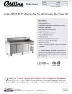 Coldline PDR-80N-SG 80" Refrigerated Pizza Prep Dough Retarder with Refrigerated Glass Topping Rail - Image 8