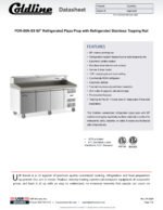 Coldline PDR-80N-SS 80" Refrigerated Pizza Prep Dough Retarder with Refrigerated Stainless Topping Rail - Image 5