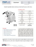 Prepline Vegetable Cutter, Continuous Feed Food Processor with 5 Disks - Image 6