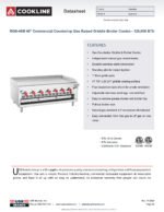 Cookline RGB-48M 48" Commercial Countertop Gas Raised Griddle Broiler Combo - 126,000 BTU - Image 7