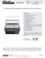 Coldline SDC48-F 48" Refrigerated Fish Display Case with Ice Bin and Drain - Image 11